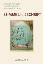 Stimme und Schrift