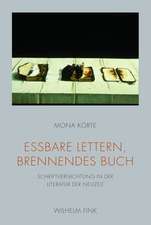 Essbare Lettern, brennendes Buch