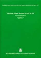 Angewandte Analysis in Leipzig von 1922 bis 1985. In memoriam Herbert Beckert