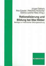 Rationalisierung und Bildung bei Max Weber