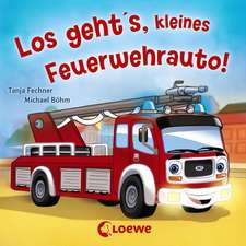 Los geht's, kleines Feuerwehrauto!