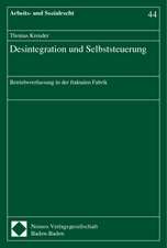 Desintegration und Selbststeuerung