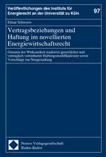 Vertragsbeziehungen und Haftung im novellierten Energiewirtschaftsrecht