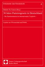 30 Jahre Parteiengesetz in Deutschland