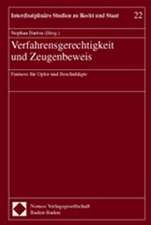 Verfahrensgerechtigkeit und Zeugenbeweis