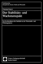 Der Stabilitäts- und Wachstumspakt