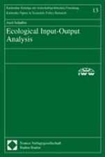 Ecological Input-Output Analysis. Dissertation