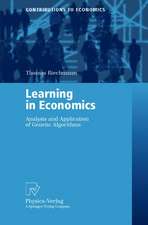 Learning in Economics: Analysis and Application of Genetic Algorithms