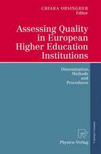 Assessing Quality in European Higher Education Institutions