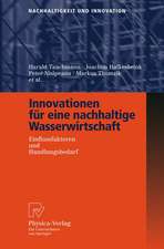 Innovationen für eine nachhaltige Wasserwirtschaft: Einflussfaktoren und Handlungsbedarf