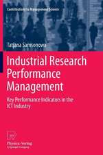 Industrial Research Performance Management