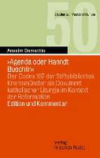 'Agenda oder Hanndt Buechlin'