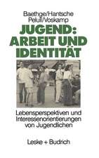 Jugend: Arbeit und Identität: Lebensperspektiven und Interessenorientierungen von Jugendlichen Eine Studie des Soziologischen Forschungsinstituts Göttingen (SOFI)