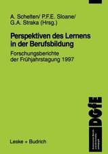 Perspektiven des Lernens in der Berufsbildung: Forschungsberichte der Frühjahrstagung 1997