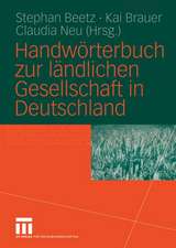 Handwörterbuch zur ländlichen Gesellschaft in Deutschland