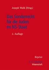 Das Sonderrecht für die Juden im NS-Staat