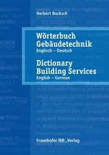 Wörterbuch Gebäudetechnik 1 Englisch - Deutsch