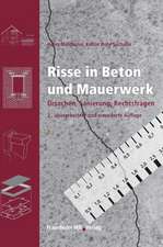 Risse in Beton und Mauerwerk.