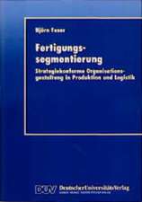 Fertigungssegmentierung: Strategiekonforme Organisationsgestaltung in Produktion und Logistik