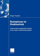 Realoptionen im Direktvertrieb: Implementierungsbeispiel anhand eines realen Investitionsprojektes