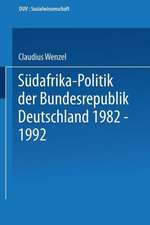 Südafrika-Politik der Bundesrepublik Deutschland 1982 – 1992: Politik gegen Apartheid?