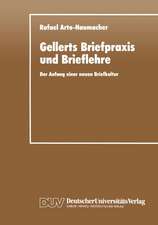 Gellerts Briefpraxis und Brieflehre: Der Anfang einer neuen Briefkultur