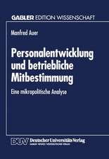 Personalentwicklung und betriebliche Mitbestimmung: Eine mikropolitische Analyse