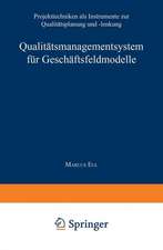 Qualitätsmanagementsystem für Geschäftsfeldmodelle: Projekttechniken als Instrumente zur Qualitätsplanung und -lenkung