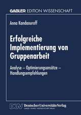 Erfolgreiche Implementierung von Gruppenarbeit: Analyse — Optimierungsansätze — Handlungsempfehlungen