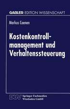 Kostenkontrollmanagement und Verhaltenssteuerung