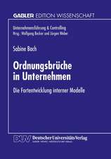 Ordnungsbrüche in Unternehmen: Die Fortentwicklung interner Modelle