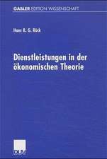 Dienstleistungen in der ökonomischen Theorie