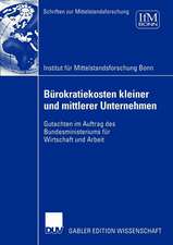 Bürokratiekosten kleiner und mittlerer Unternehmen