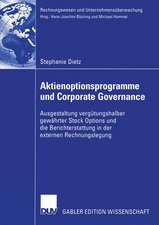 Aktienoptionsprogramme und Corporate Governance: Ausgestaltung vergütungshalber gewährter Stock Options und die Berichterstattung in der externen Rechnungslegung