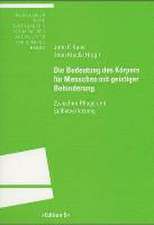 Die Bedeutung des Körpers für Menschen mit geistiger Behinderung