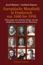 Europäische Moralistik in Frankreich von 1600 bis 1950