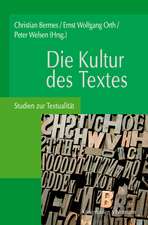 Die Kultur des Textes