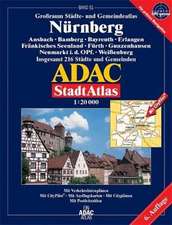 ADAC StadtAtlas Nürnberg 1:20 000 mit Ansbach, Bamberg, Bayreuth, Erlangen