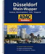 ADAC Stadtatlas Düsseldorf/Rhein-Wupper mit Duisburg, Mönchengladbach, Venlo 1 : 20 000