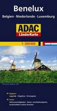 ADAC LänderKarte Benelux 1 : 300 000