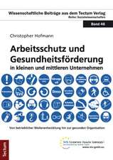 Arbeitsschutz und Gesundheitsförderung in kleinen und mittleren Unternehmen