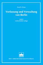 Verfassung und Verwaltung von Berlin