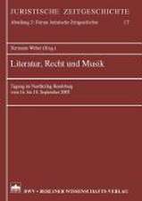 Literatur, Recht und Musik