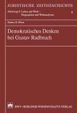 Demokratisches Denken bei Gustav Radbruch