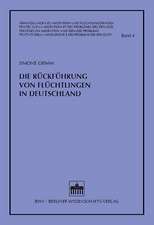 Die Rückführung von Flüchtlingen in Deutschland