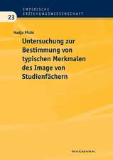 Untersuchung zur Bestimmung von typischen Merkmalendes Image von Studienfächern