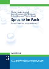 Sprache im Fach