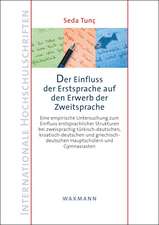 Der Einfluss der Erstsprache auf den Erwerb der Zweitsprache