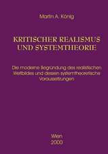 Kritischer Realismus und Systemtheorie 1.Auflage