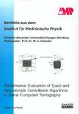 Performance Evaluation of Exact and Approximate Cone-Beam Algorithms in Spiral Computed Tomography